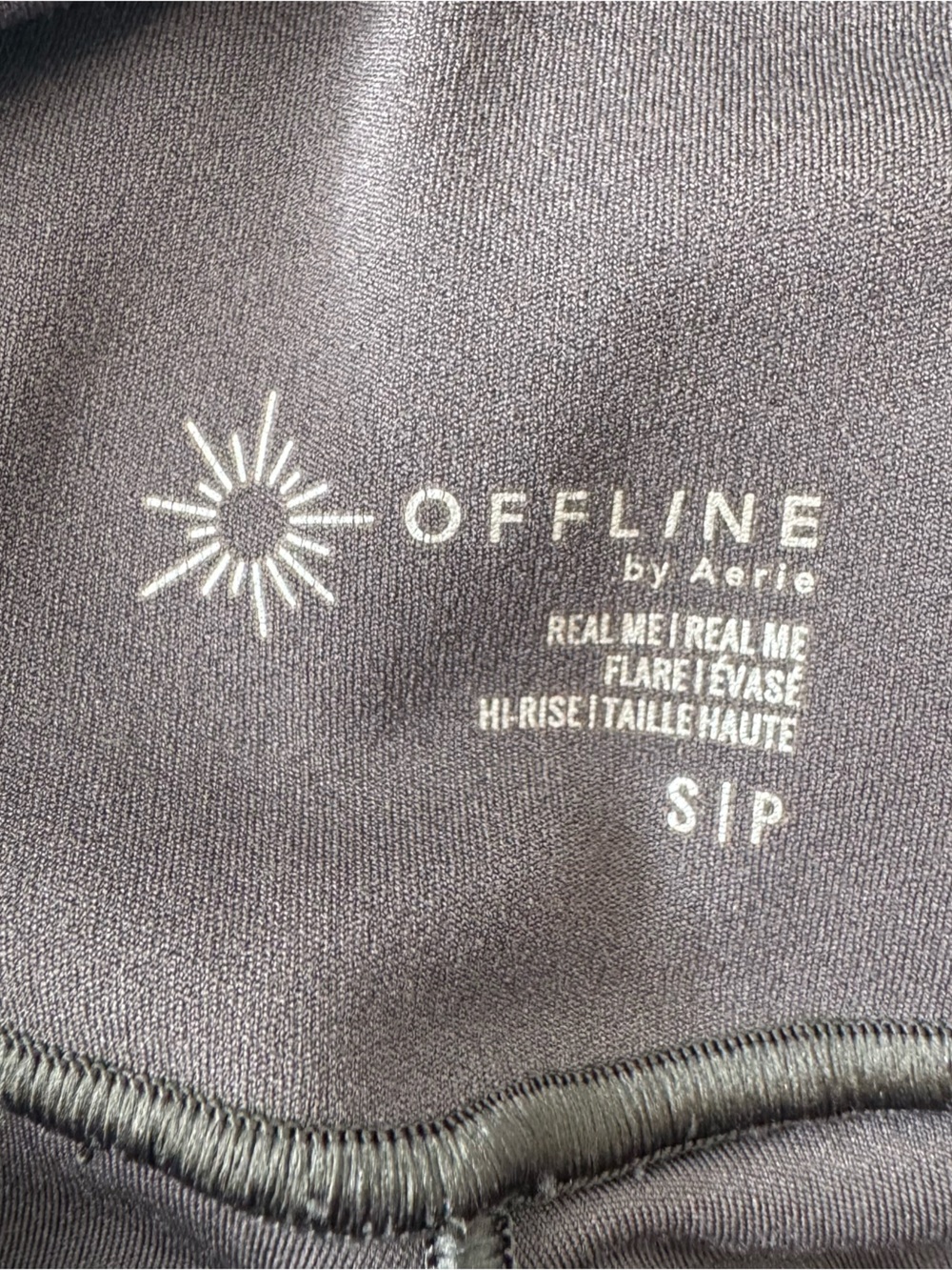 Aerie Offline by Aerie charcoal gray flare crossover leggings size small - Picture 5 of 5